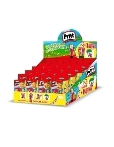 BARRA de PEGAMENTO PRITT 22g MEDIANA EXPOSITOR de 40