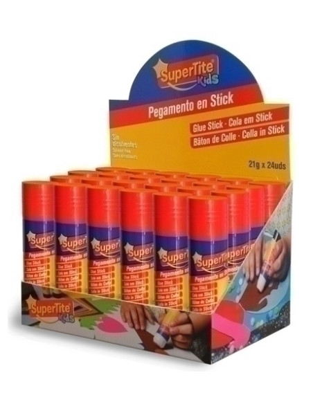BARRA de PEGAMENTO SUPERTITE 21g EXPOSITOR DE 24