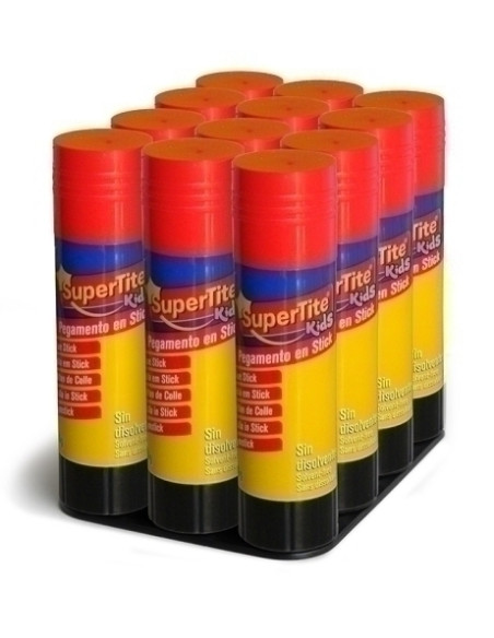 BARRA de PEGAMENTO SUPERTITE 36g BANDEJA de 12