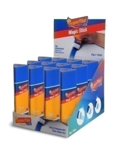 BARRA de PEGAMENTO SUPERTITE TRIANGULAR 25g EXPOSITOR DE 12
