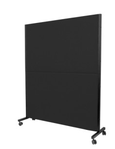 BIOMBO PIQUERAS Y CRESPO VALDEGANGA DESMONTABLE TAPIZADO RUEDAS CON FRENO SIMILPIEL NEGRO