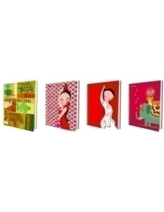 BLOC A4 MICROPERFORADO 4TALADROS TAPA EXTRA 5X5 140 Hojas80 grs ADULTOS FDSL COLECCIÓN CHIC
