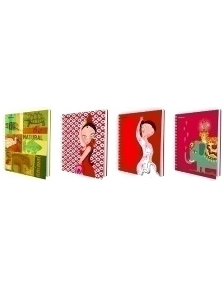 BLOC A4 MICROPERFORADO 4TALADROS TAPA EXTRA 5X5 140 Hojas80 grs ADULTOS FDSL COLECCIÓN CHIC
