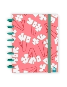 BLOC CARCHIVO INGENIOX LIMITED EDITION 2 tapa PP A5 100h 100g CUADRIC5x5 ROSA