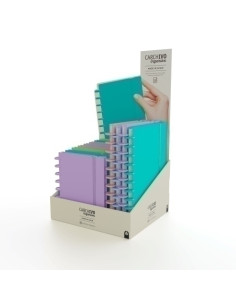 BLOC CARCHIVO INGENIOX PASTEL tapa PP FOAM EXPOSITOR de 12 4 x A4 y 8 x A5
