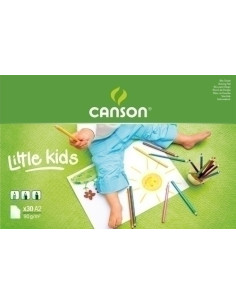 BLOC DE DIBUJO CANSON KIDS ENCOLADO GRANO FINO A2 30h 90g