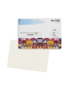 BLOC DE DIBUJO CARIOCA PLUS ACUARELA ENCOLADO A5 300g 20h