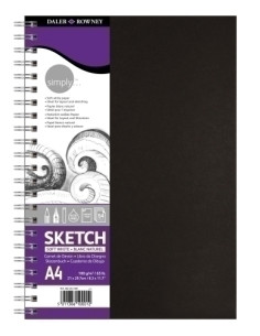 BLOC DE DIBUJO DALER ROWNEY CON ESPIRAL LISO A4 100g 54h