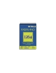 BLOC DE DIBUJO FABRIANO 1264 DRAWING CON ESPIRAL GRANO NATURAL A5 180g 30h