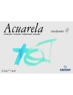 BLOC DE DIBUJO GUARRO-CANSON ACUARELA ENCOLADO GRANO FINO 325 x 460 mm 240g 20h