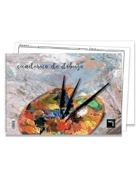 BLOC DE DIBUJO PACSA PINCEL CON ESPIRAL LISO 230x333 mm 90g 20h
