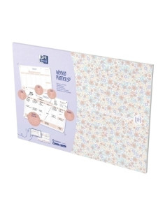 BLOC DE NOTAS OXFORD PLANNER SEMANAL A6 60h ENCOLADO FLORAL