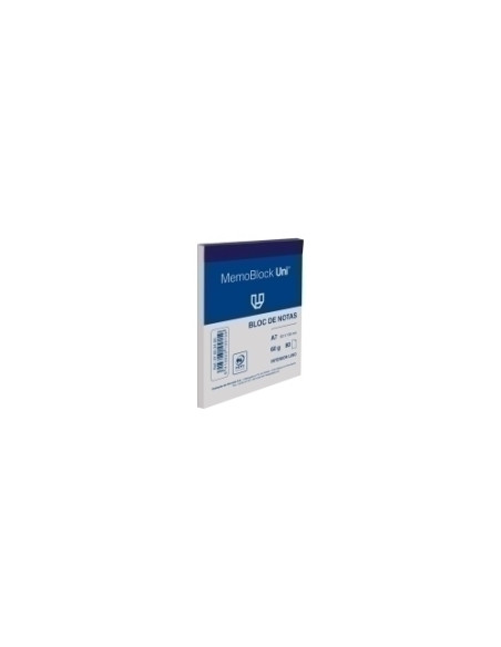 BLOC DE NOTAS UNIPAPEL MEMOBLOC A7 80h 60g LISO