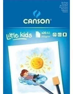 BLOC DE PINTURA GUARRO-CANSON KIDS A3 20h 200g