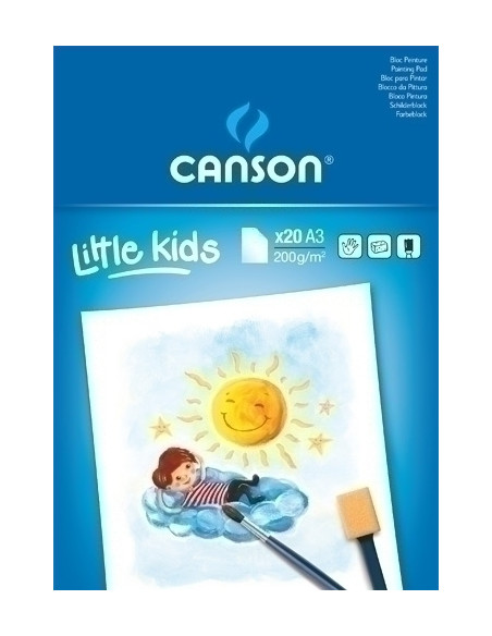 BLOC DE PINTURA GUARRO-CANSON KIDS A3 20h 200g