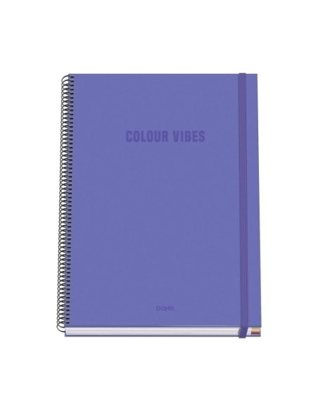 BLOC DOHE COLOUR VIBES microtapa EXTRA A4 100h 90gr CUADRIC5x5 MORADO
