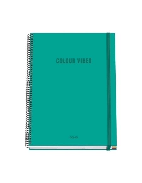 BLOC DOHE COLOUR VIBES microtapa EXTRA A4 100h 90gr CUADRIC5x5 VERDE