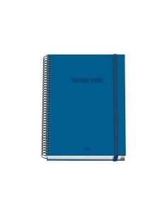 BLOC DOHE COLOUR VIBES microtapa EXTRA A5 100h 90gr CUADRIC5x5 AZUL