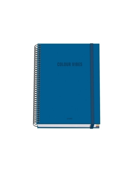 BLOC DOHE COLOUR VIBES microtapa EXTRA A5 100h 90gr CUADRIC5x5 AZUL