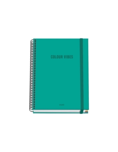 BLOC DOHE COLOUR VIBES microtapa EXTRA A5 100h 90gr CUADRIC5x5 VERDE