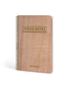 BLOC ESCOLOFI tapa DURA ESCOLOFI 130x210 70h LISO 90g WOOD NOTES
