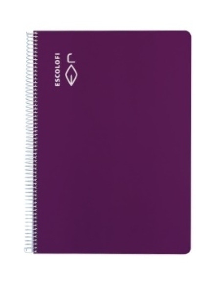 BLOC ESCOLOFI tapa DURA F 50h CUADRIC5x5 70g VIOLETA