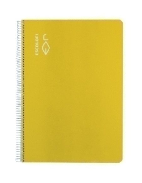 BLOC ESCOLOFI tapa DURA F 50h MILIMETRADO 4x4x16 70g AMARILLO