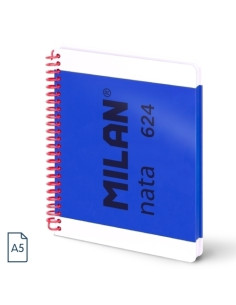 BLOC MILAN NATA 624 since 1918 tapa EXTRA A5 80h HORIZONTAL 95g AZUL