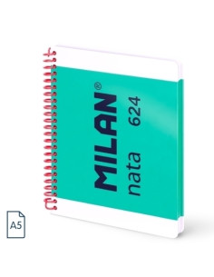 BLOC MILAN NATA 624 since 1918 tapa EXTRA A5 80h HORIZONTAL 95g VERDE