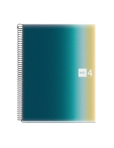 BLOC MIQUELRIUS AURORA NOTEBOOK 4 microtapa PP A4 120h 70g CUADRIC5x5 ICELAND