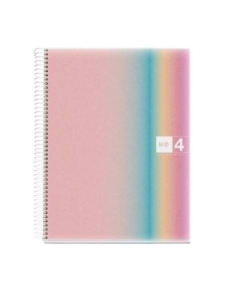 BLOC MIQUELRIUS AURORA NOTEBOOK 4 microtapa PP A4 120h 70g CUADRIC5x5 WEST BAY