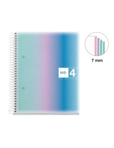 BLOC MIQUELRIUS AURORA NOTEBOOK 4 microtapa PP A5 120h 70gr HORIZONTAL SANTORINI