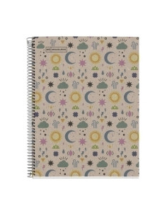 BLOC MIQUELRIUS ECO DESIGN NOTEBOOK 1 microtapa DURA A4 80h 80g CUADRIC5x5 ECOMYSTIC