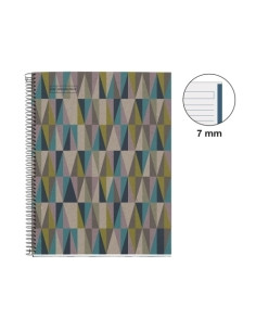 BLOC MIQUELRIUS ECO DESIGN NOTEBOOK 1 microtapa DURA A4 80h 80g CUADRIC5x5 ECOROMBOS
