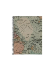 BLOC MIQUELRIUS ECO DESIGN NOTEBOOK 1 microtapa DURA A5 80h 80g CUADRIC5x5 ECOMAPS