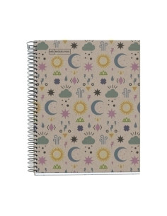 BLOC MIQUELRIUS ECO DESIGN NOTEBOOK 1 microtapa DURA A5 80h 80g CUADRIC5x5 ECOMYSTIC