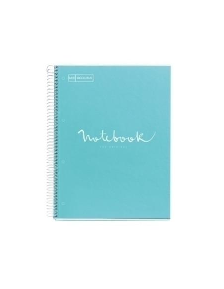BLOC MIQUELRIUS EMOTIONS NOTEBOOK 1 microtapa EXTRA A4 80h 90g DOTS AZUL CIELO