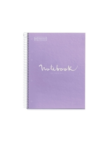 BLOC MIQUELRIUS EMOTIONS NOTEBOOK 1 microtapa EXTRA A4 80h 90g DOTS LAVANDA