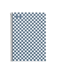 BLOC MIQUELRIUS tapa DURA F 80h 90g CUADRIC4x4 DAMERO AZUL