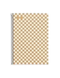 BLOC MIQUELRIUS tapa DURA F 80h 90g CUADRIC4x4 DAMERO MOSTAZA