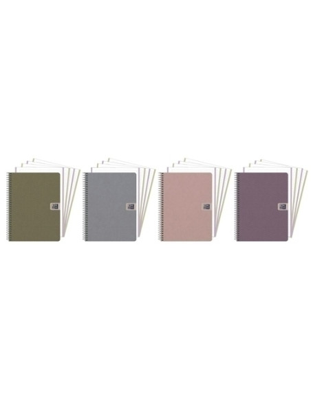 BLOC OXFORD NATURE EUBOOK 5 microtapa DURA A4 120h CUADRIC5x5 90g COLSUR4
