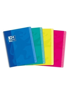 BLOC OXFORD SCHOOL A5 90h CUADRIC5x5 INDICE ALFABETICO 4 COLSUR