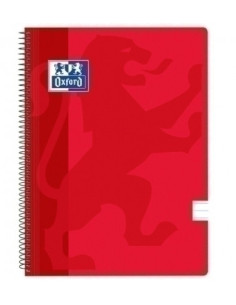 BLOC OXFORD SCHOOL CLASSIC tapa PP F 80h HORIZONTAL 90g ROJO