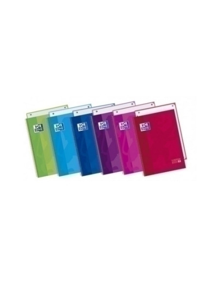 BLOC OXFORD SCHOOL EUBOOK 1 microtapa EXTRA A4  80h CUADRIC5x5 90g COLSUR6