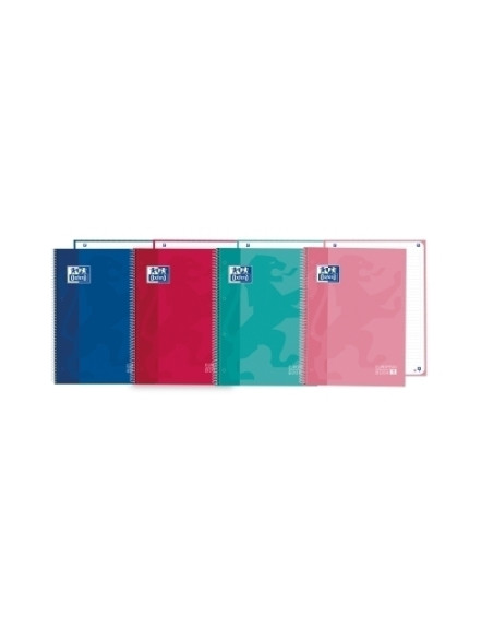 BLOC OXFORD SCHOOL EUBOOK 1 microtapa EXTRA A5  80h HORIZONTAL 90g SURTIDO 4 col