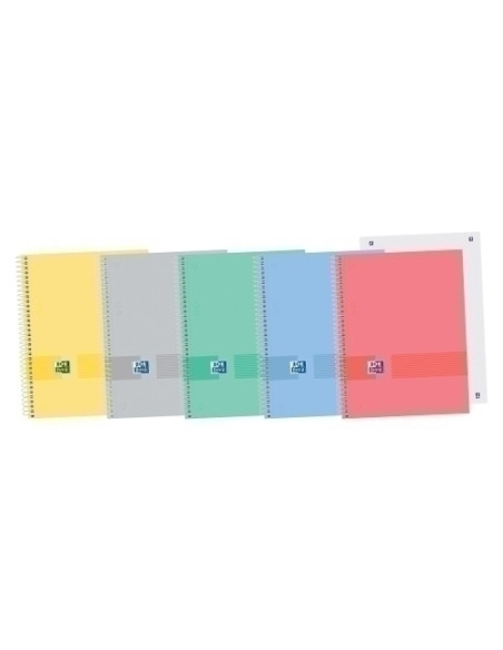 BLOC OXFORD SCHOOL EUBOOK OXFORD&YOU microtapa EXTRA A5 80h LISO 90g SURTIDO 5 col