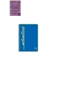BLOC PACSA ASIGNATURAS tapa PP 4 80h CUADRIC4x4 90g MATEMATICAS