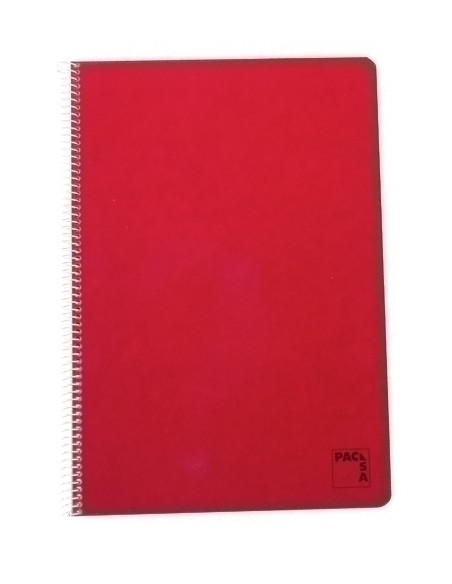 BLOC PACSA INSTITUT tapa DURA F 100h HORIZONTAL 60g ROJO