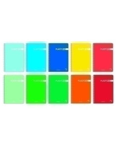 BLOC PACSA PLASTIPAC tapa PP F 80h PAUTA 35 90g SURTIDO 10 col