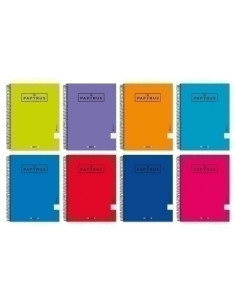 BLOC PAPYRUS UNICLAS tapa EXTRA A4 80h CUADRIC4x4 90g SURTIDO